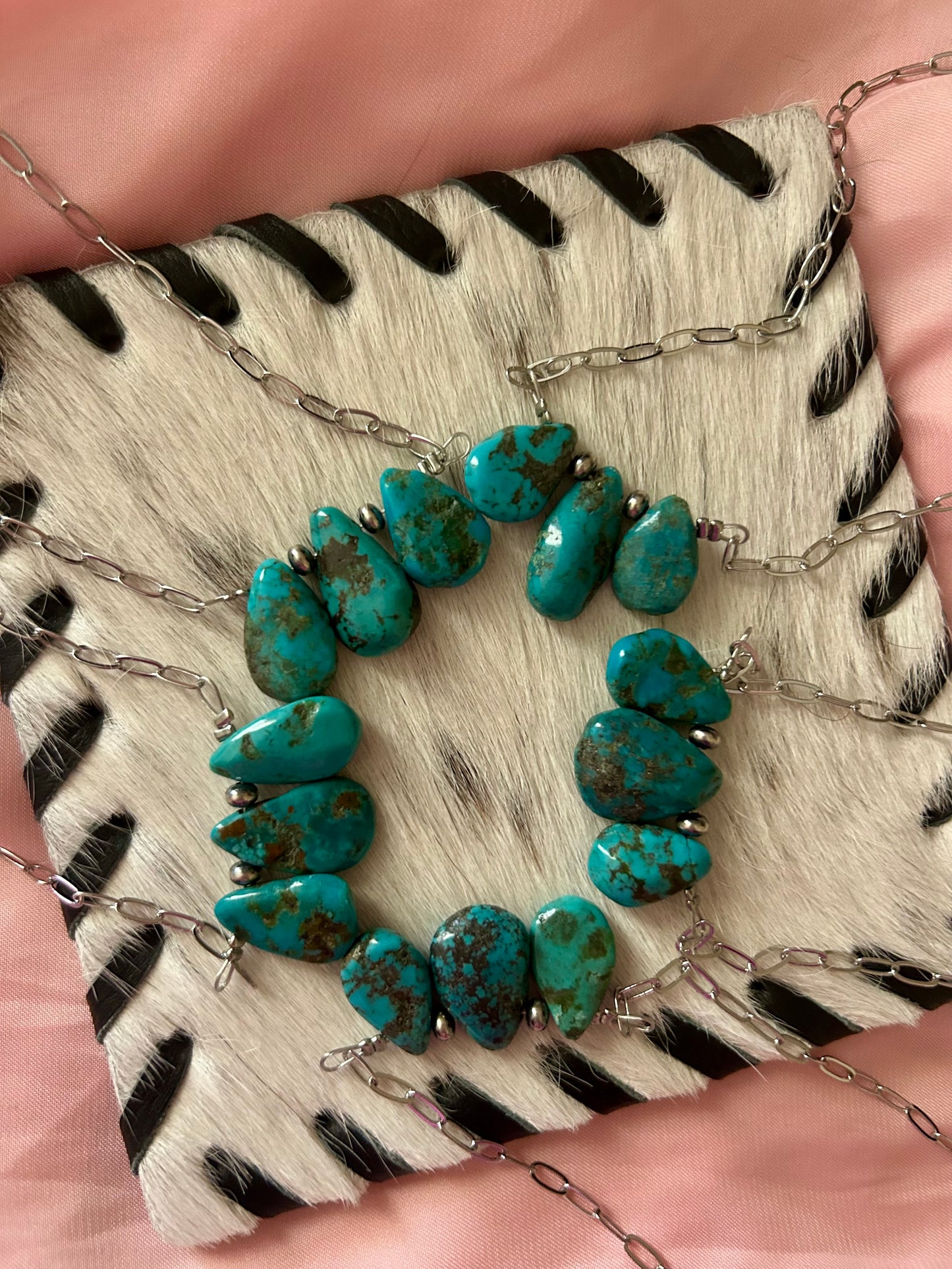 Turquoise and Pearl Restock Necklace