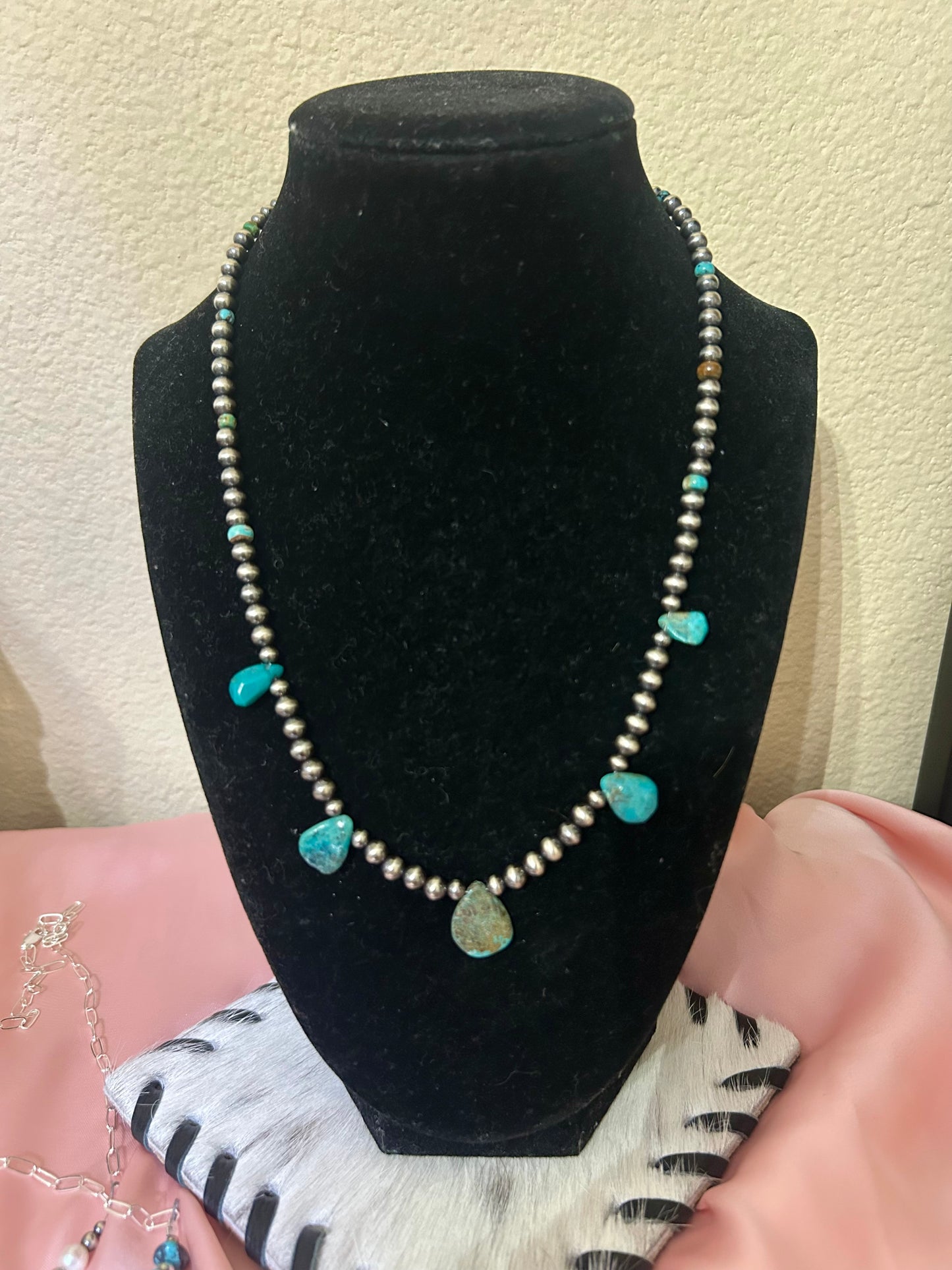 Turquoise Tulip Necklace