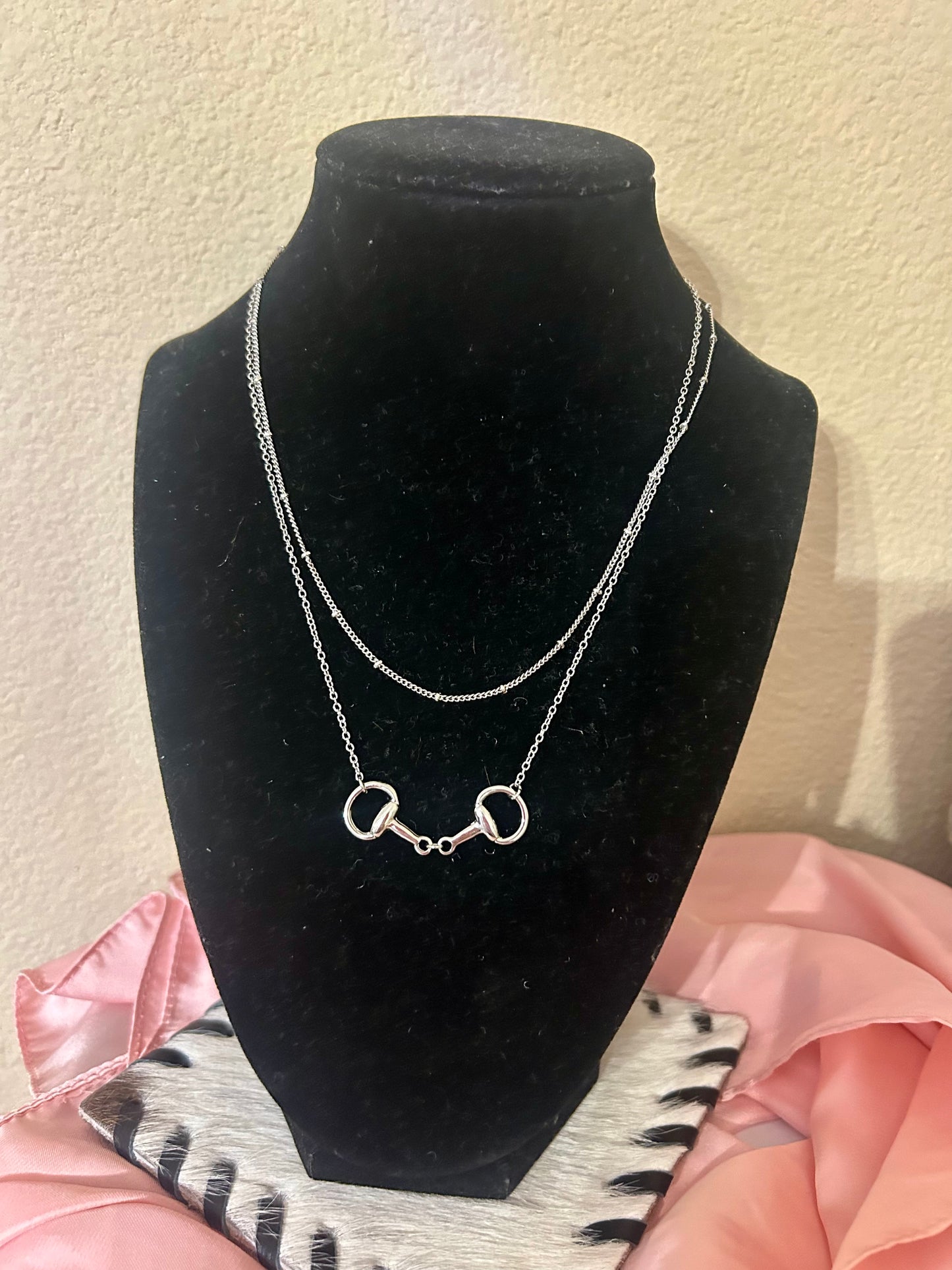 Layered Double Bit Necklace