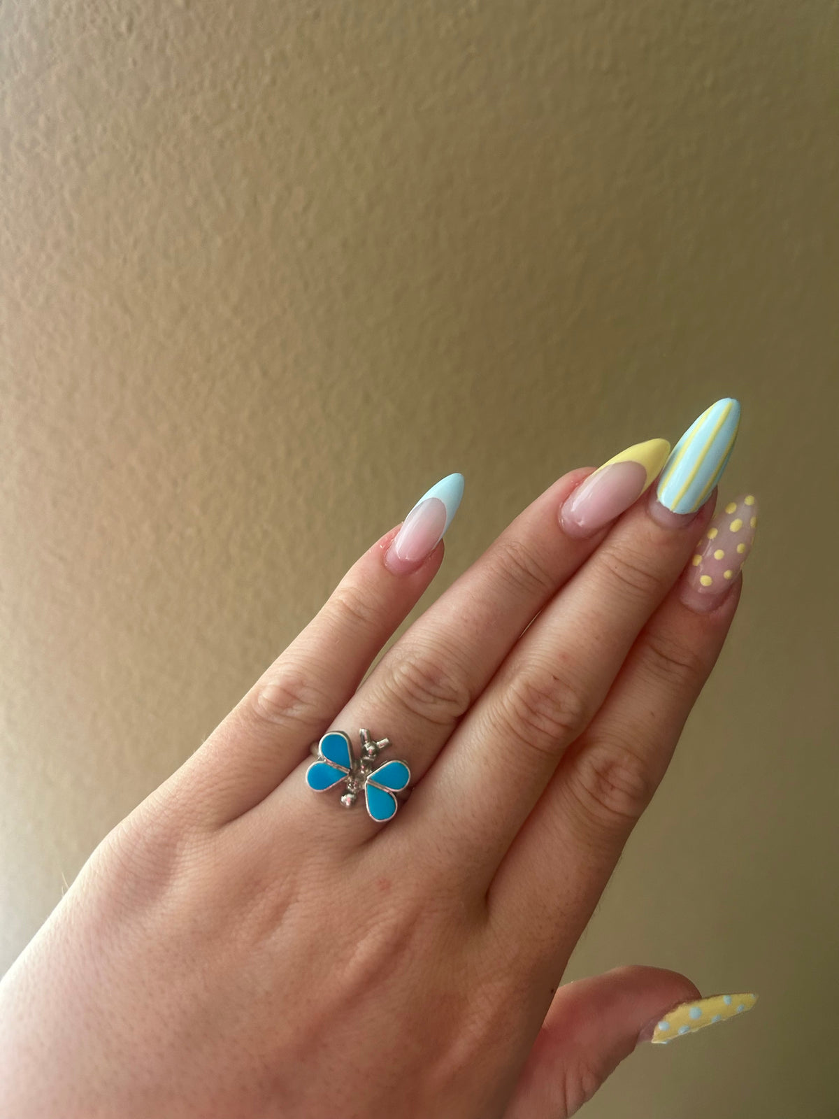 Zuni Turquoise Butterfly Ring