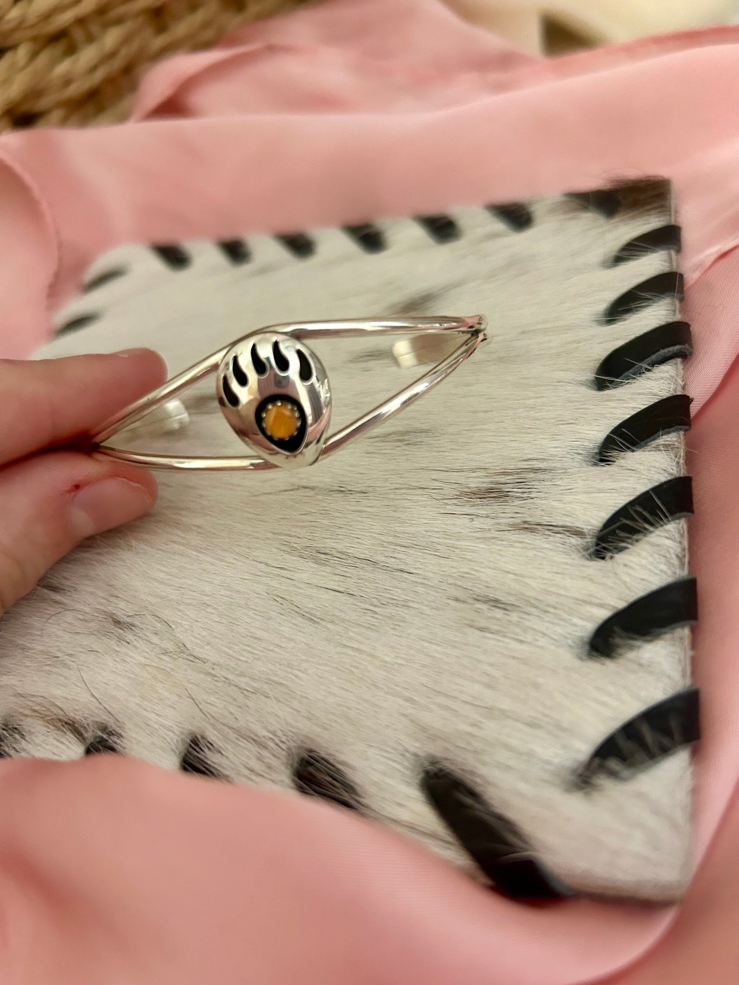 Bear Paw Orange Spiny Cuff