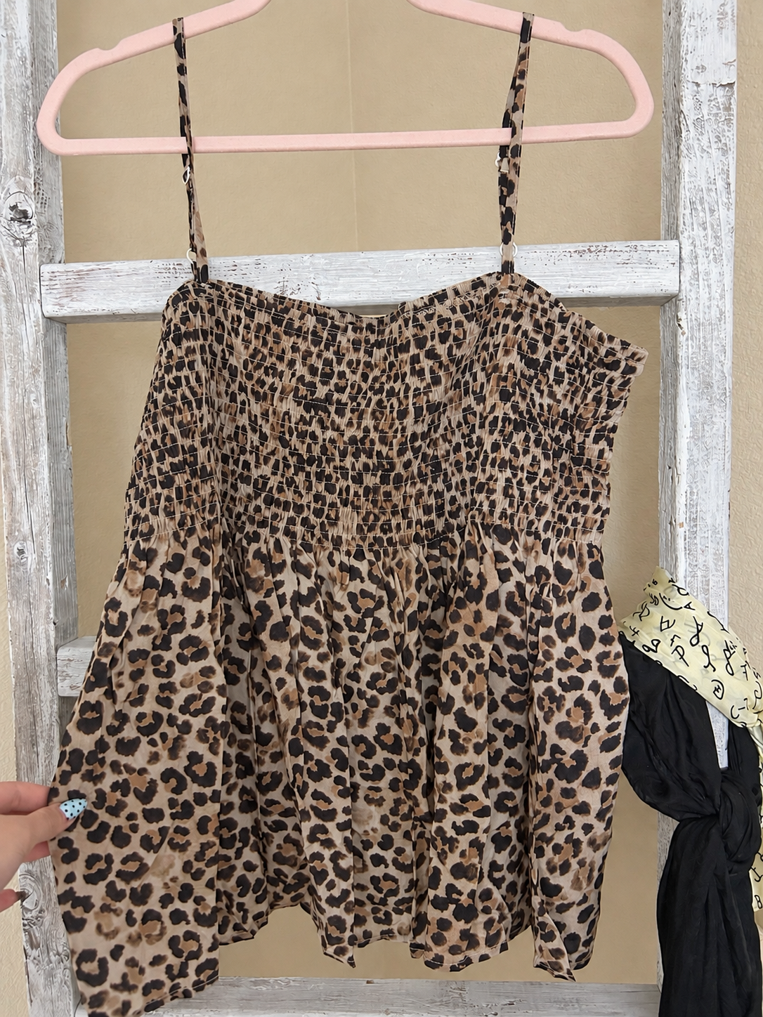 Leopard Spaghetti Strap Top