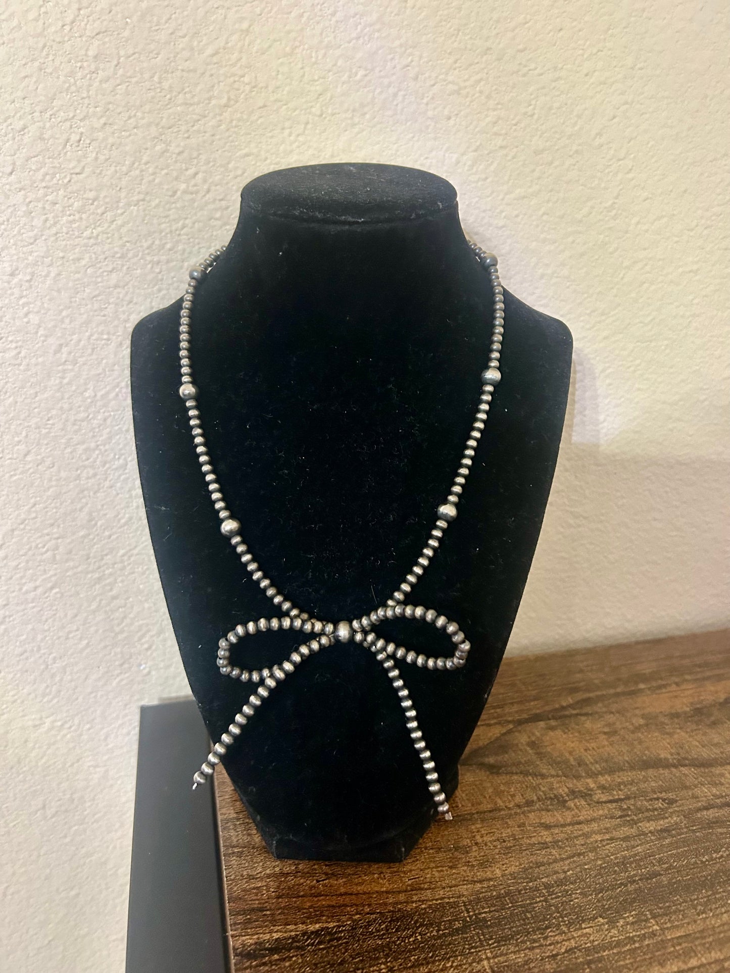 Pearl Bow Necklace