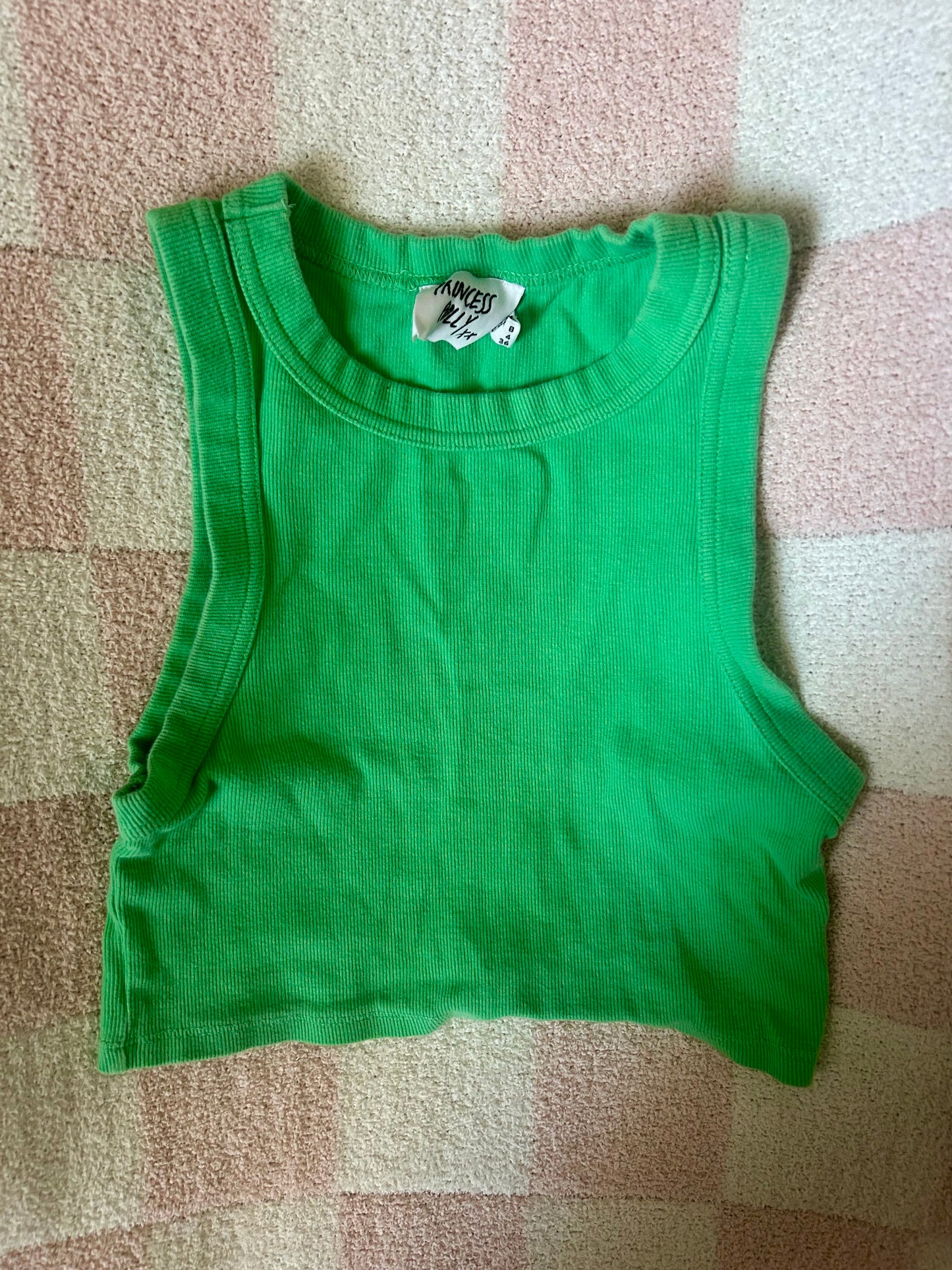 Princess Polly Green Crop Top
