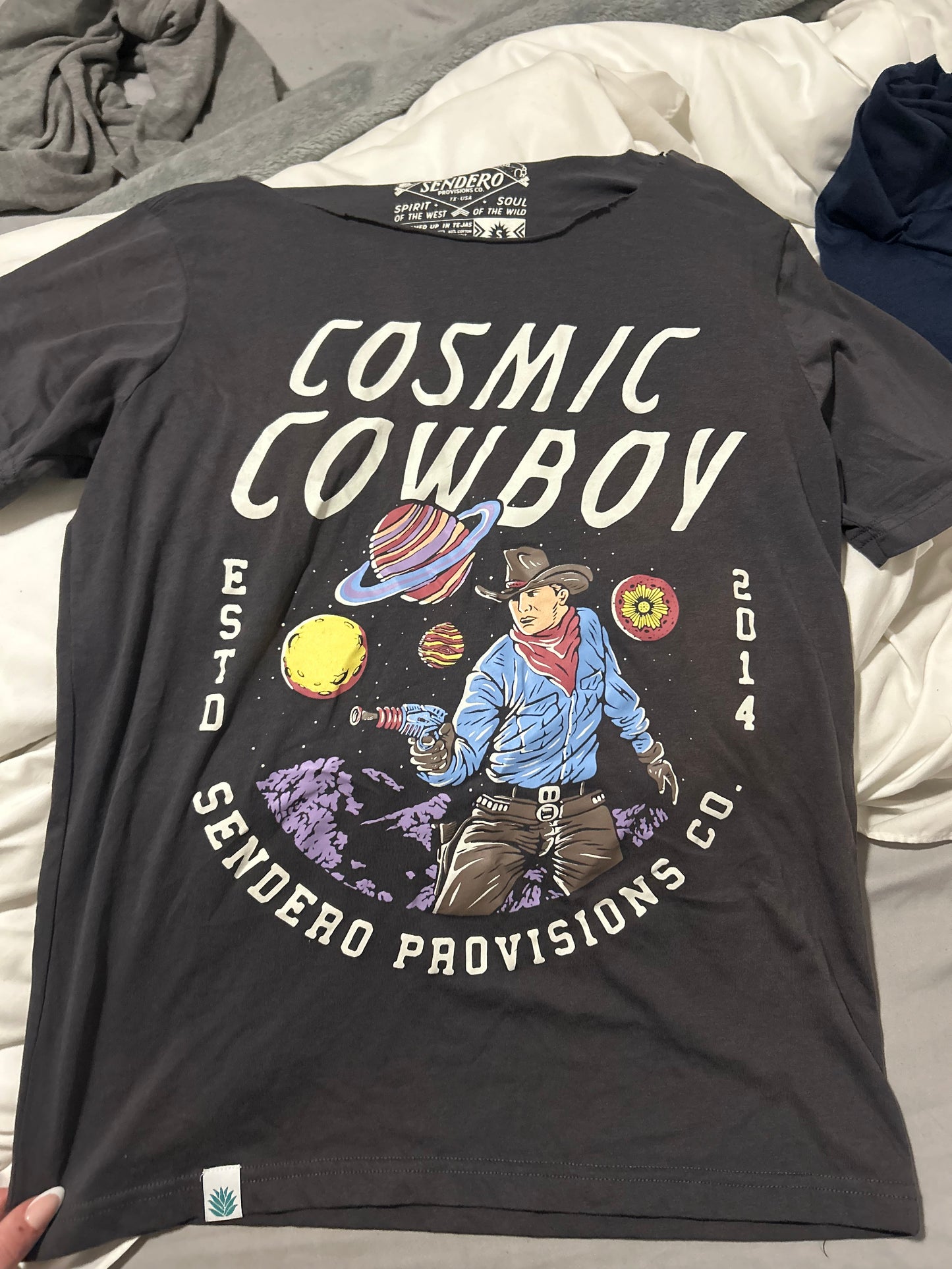 Cowboy Cut Off Tee Shirt