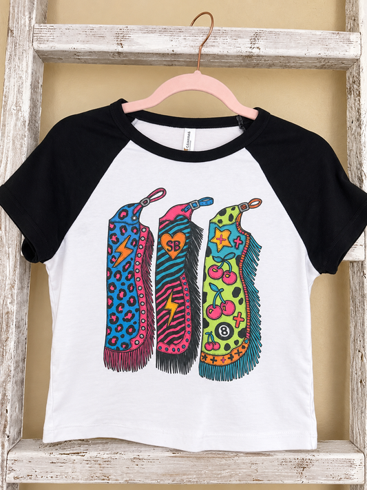 Retro Chaps Baby Tee | MADE TO ORDER