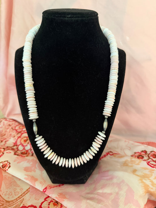 Pink Conch with Torpedos Necklace