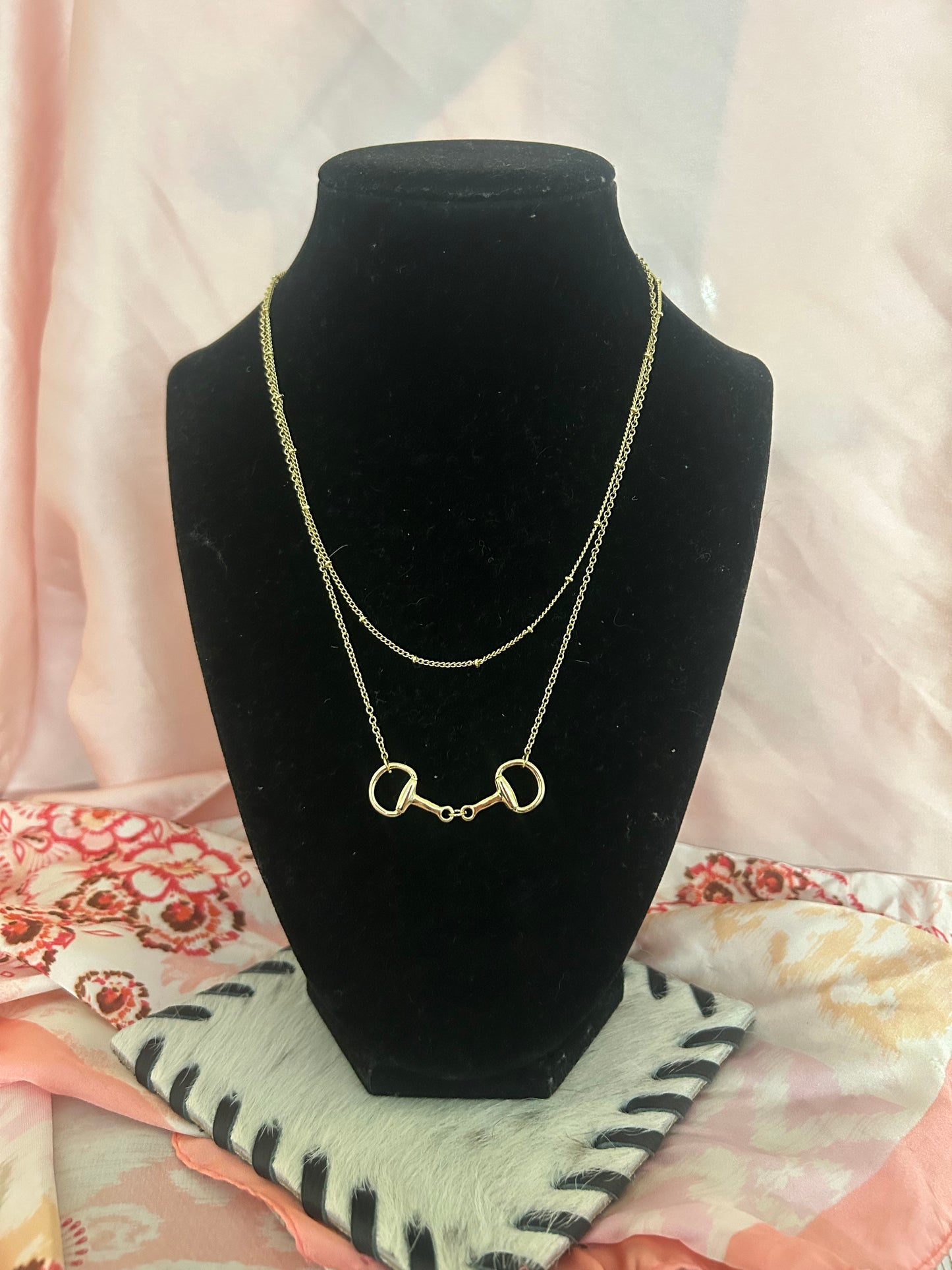 Layered Double Bit Gold Necklace