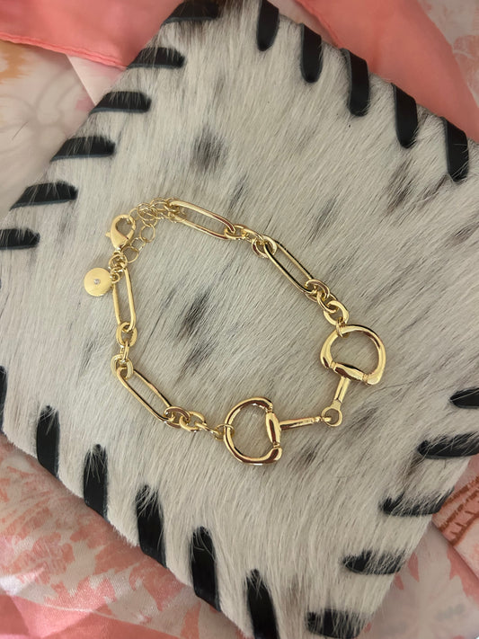 Gold Bit Bracelet
