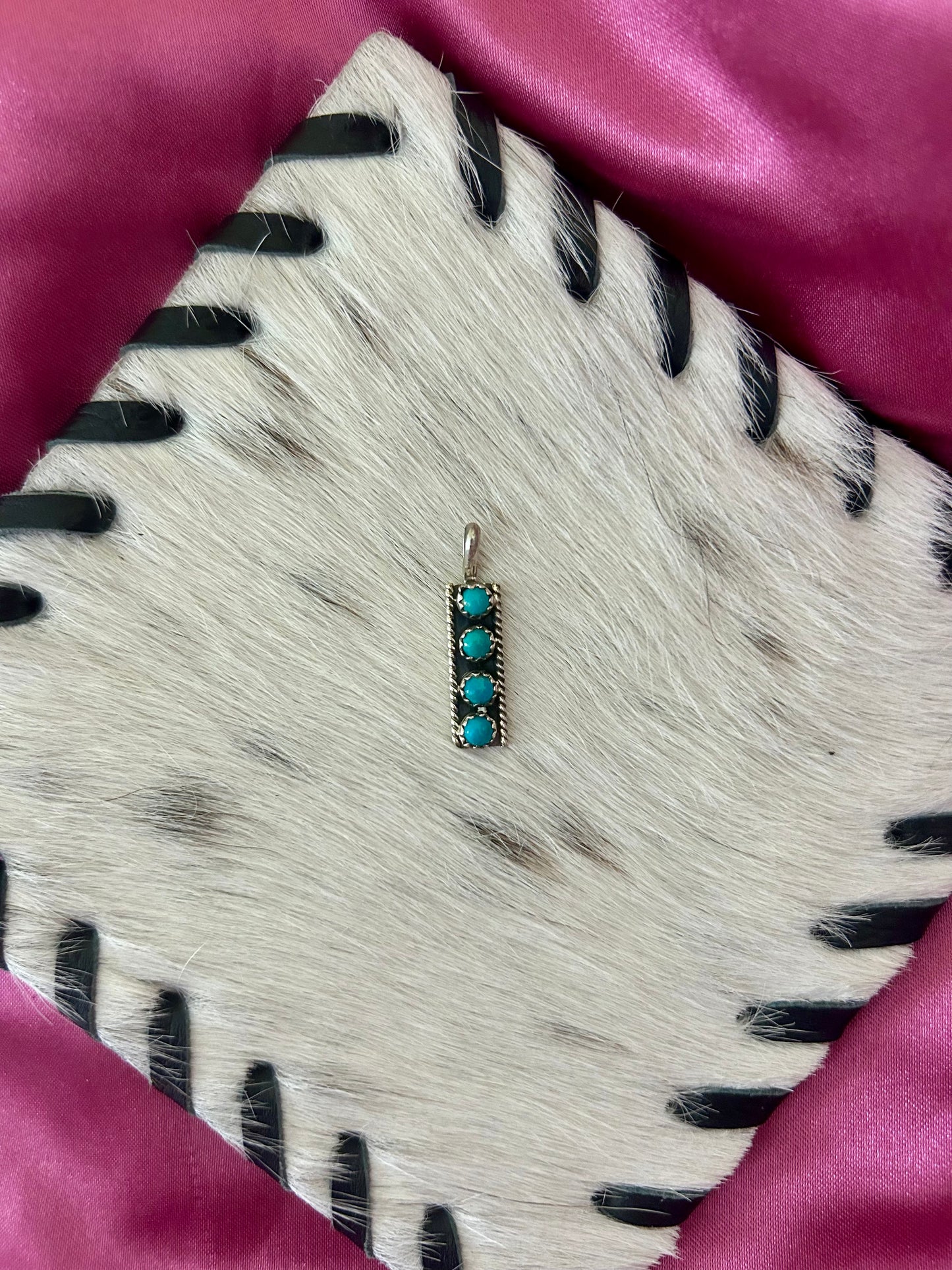 Four Stone Turquoise Pendant