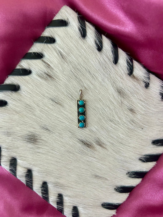 Four Stone Turquoise Pendant
