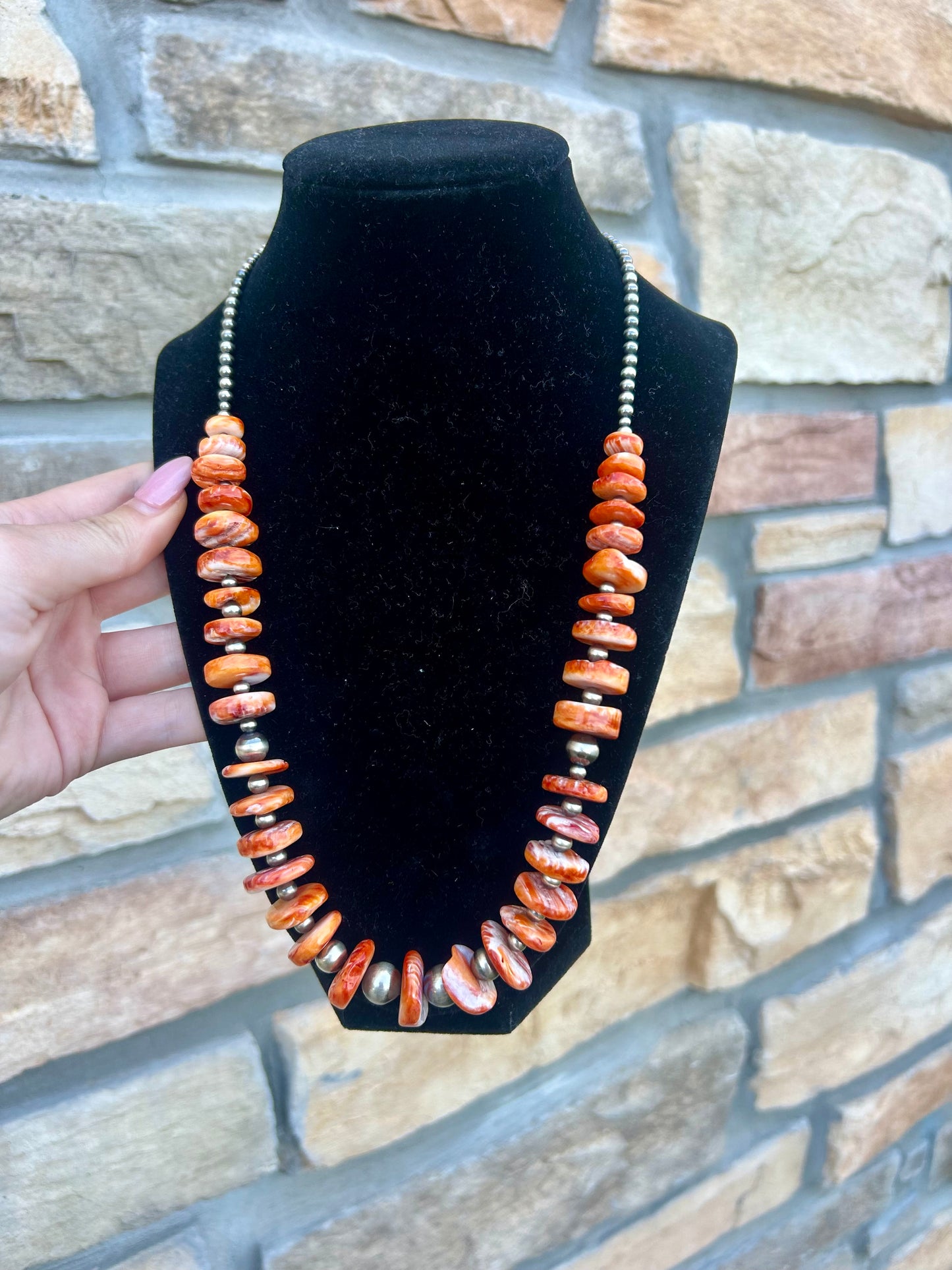 Orange Spiny Necklace