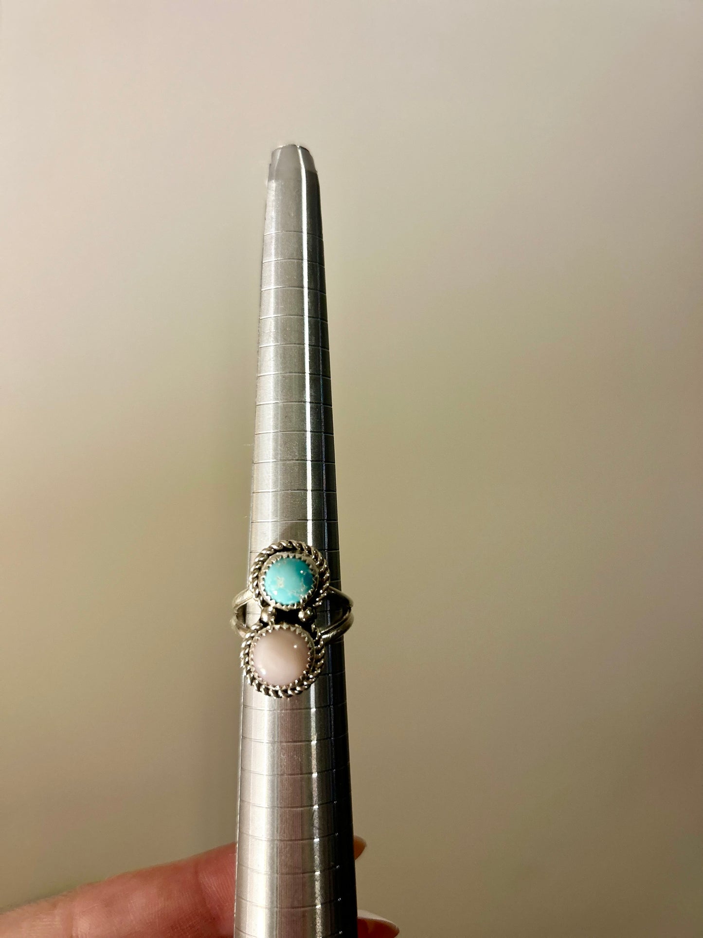 Two Stone Opal Ring Size 7